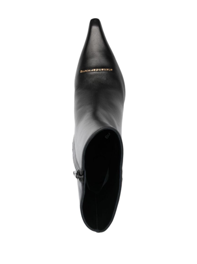 Black Viola 65 Leather Ankle Boots
