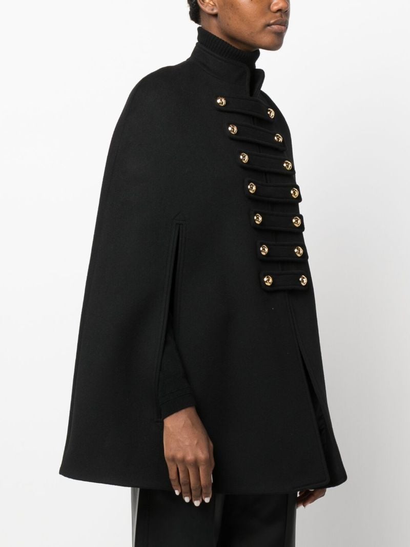 Black Officer Wool Cape