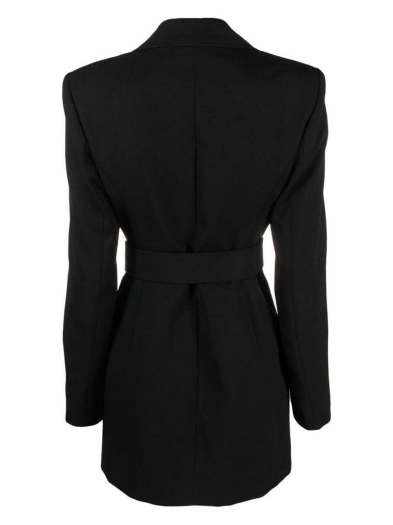 Black Belted Blazer Dress