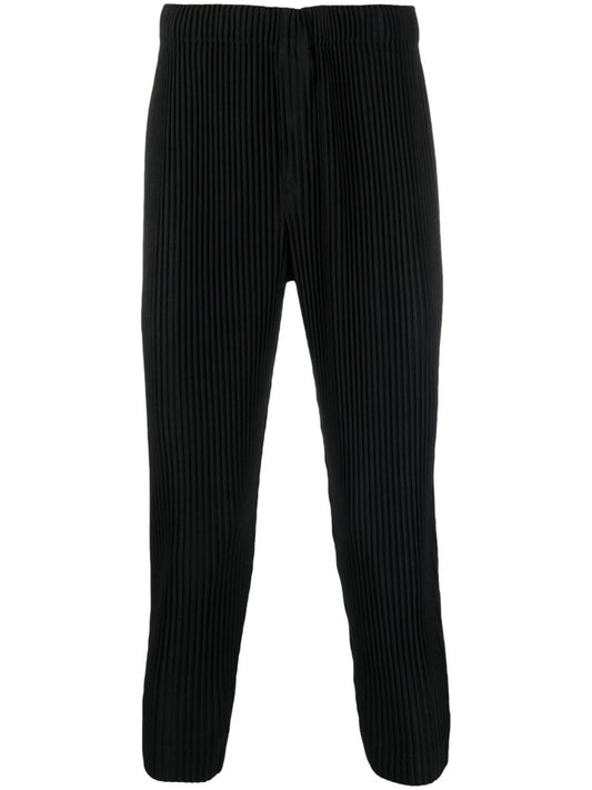 Black Mc July PlissÃ_x0083_Â© Tapered Trousers