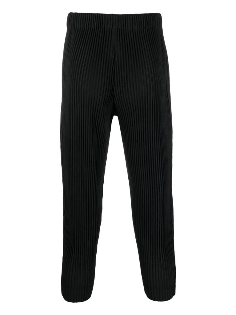 Black Mc July PlissÃ_x0083_Â© Tapered Trousers