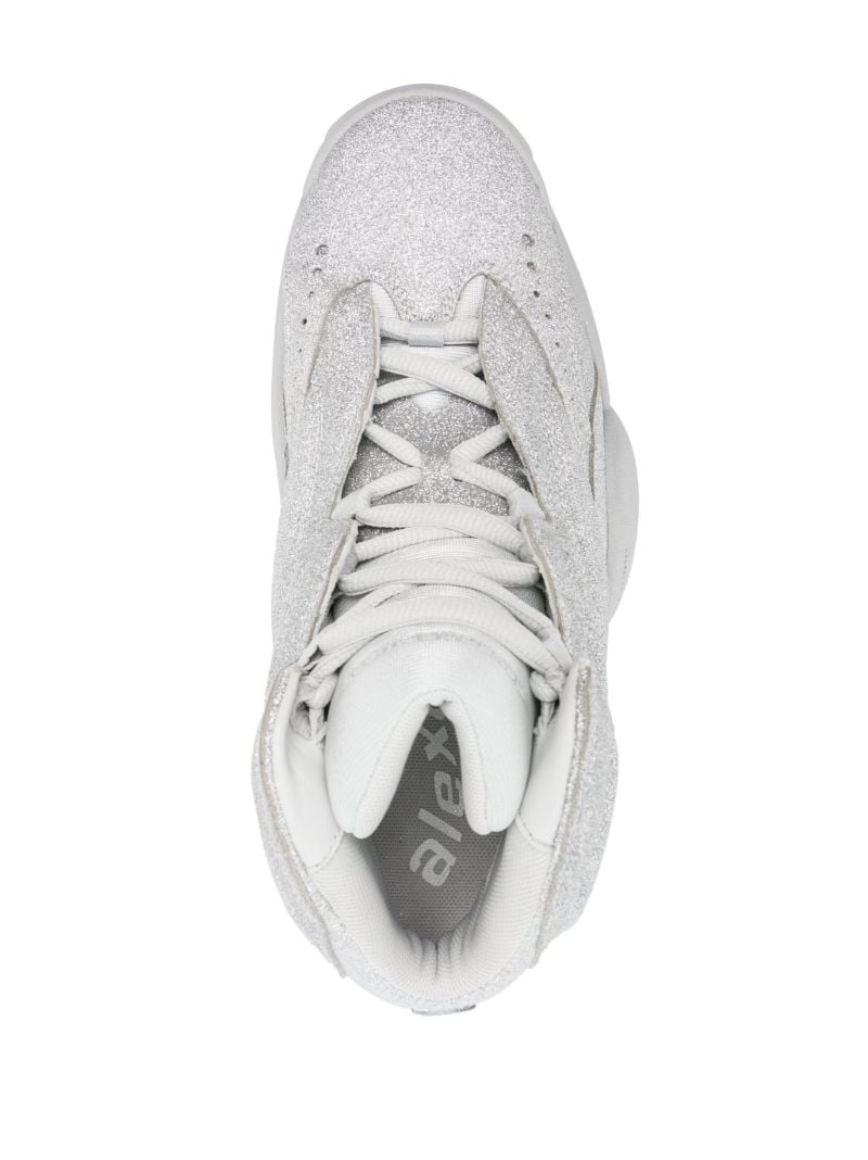 Silver Hoop Glitter Sneakers