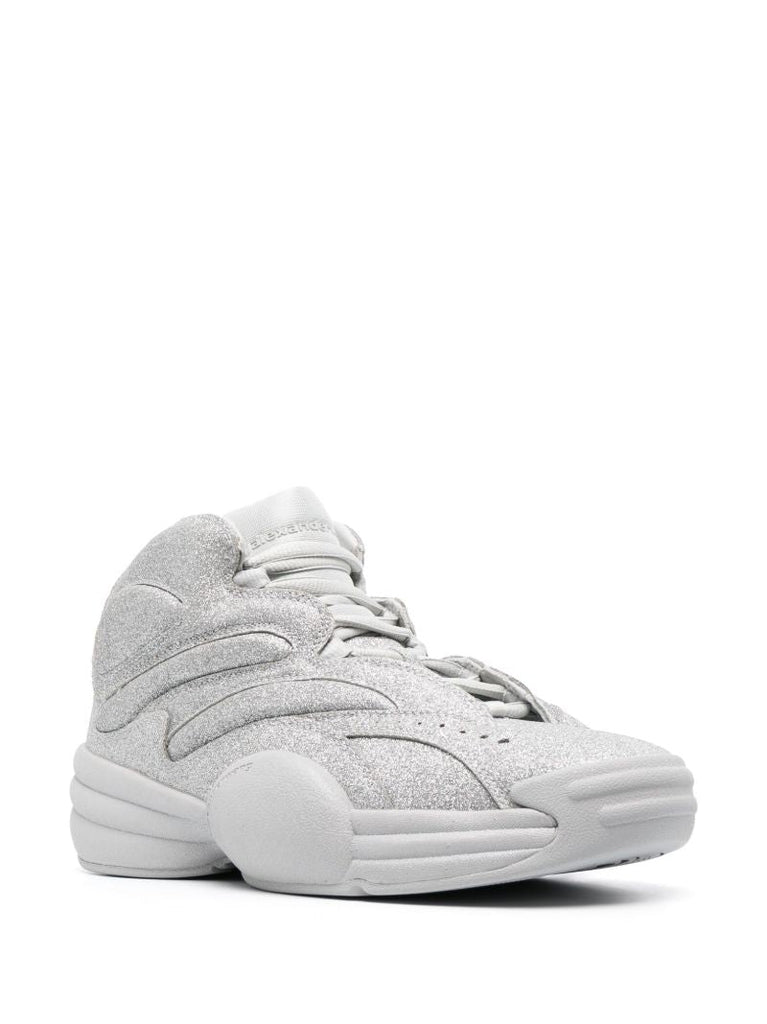 Silver Hoop Glitter Sneakers