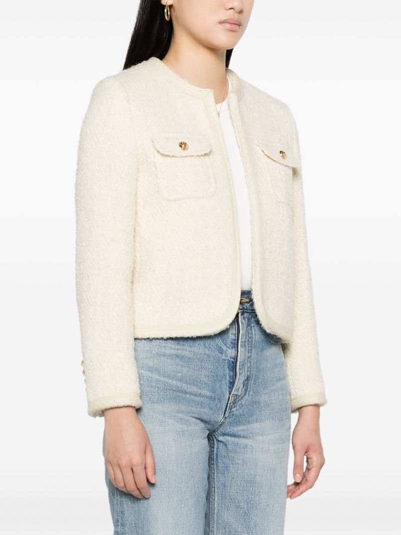 Neutral Chelsea Tweed Jacket