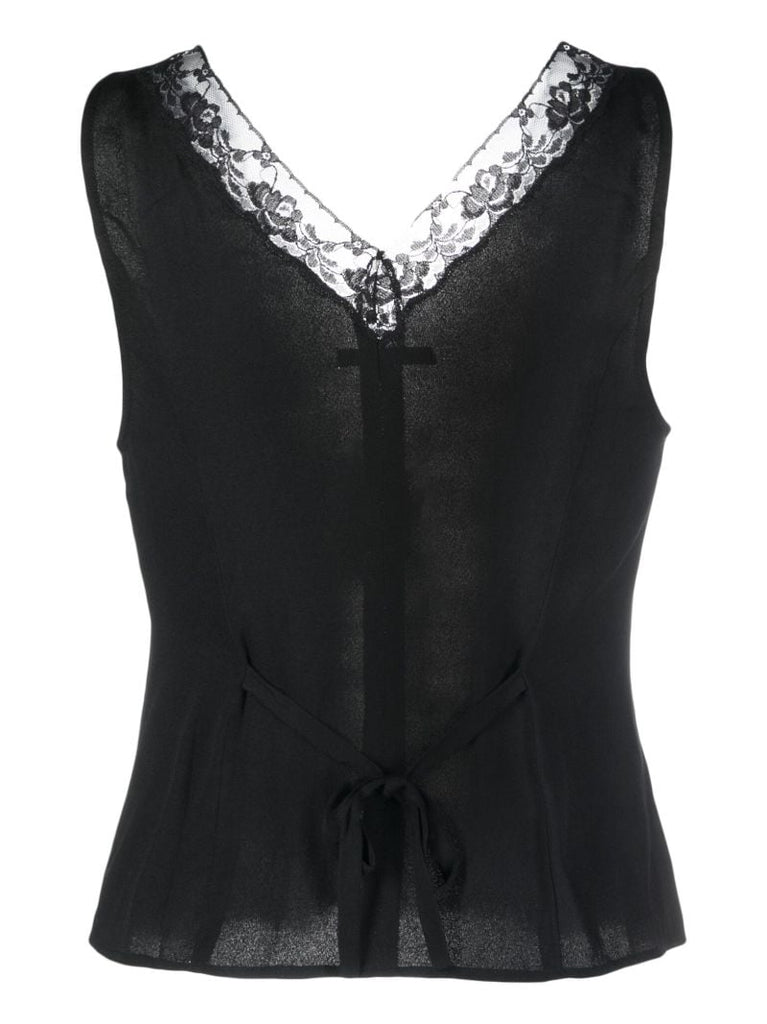 Black Cristina Lace Top