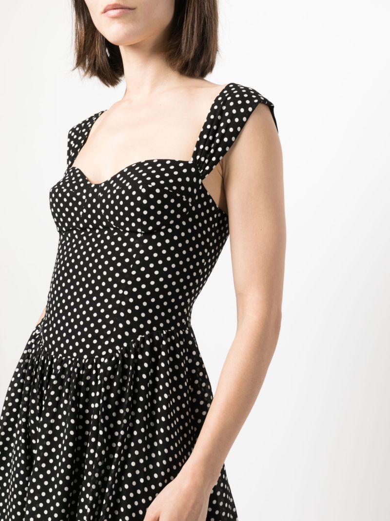 Black Taiga Polka Dot Mini Dress