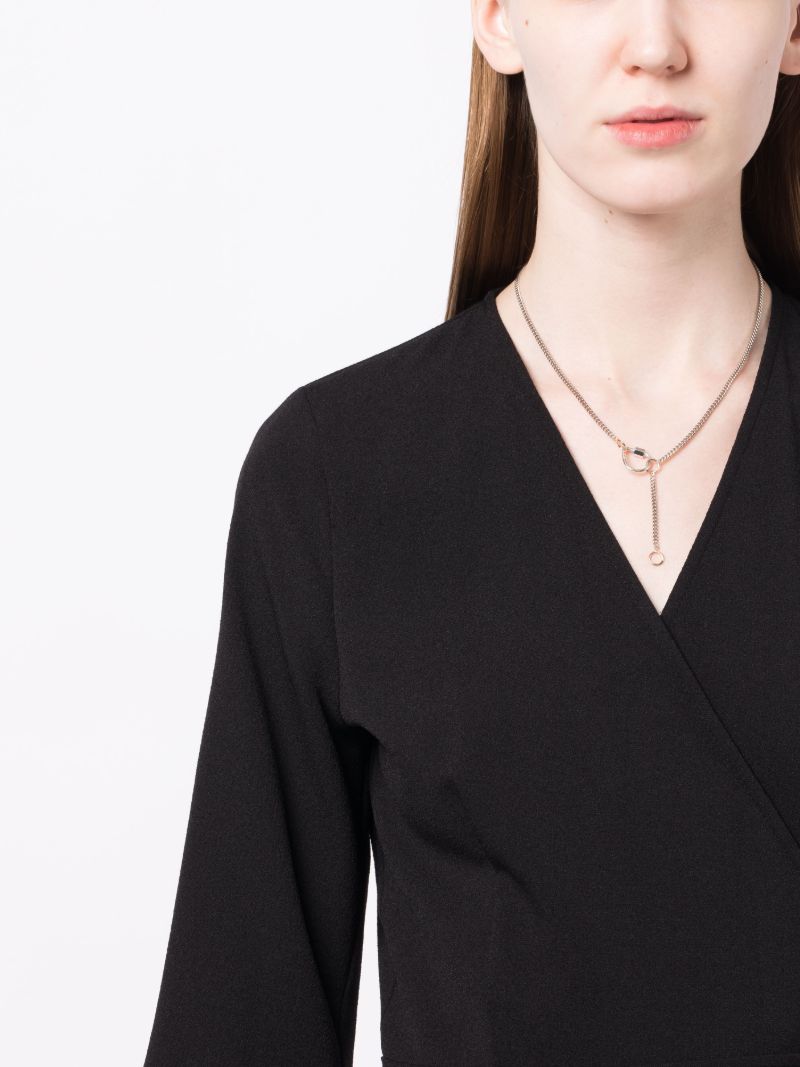 Silver-tone Necklace and Bracelet Set