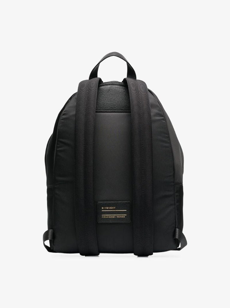 Black Paris Logo Backpack