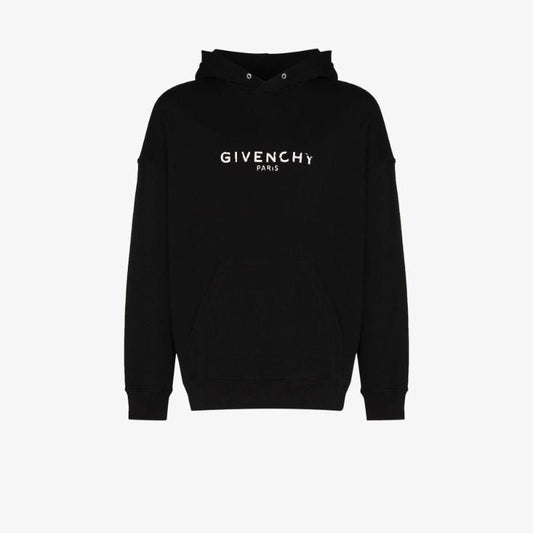 Faded Logo Cotton Hoodie