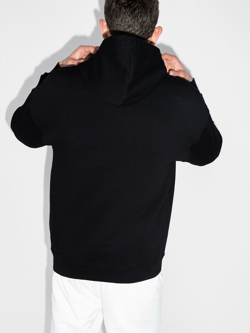 Faded Logo Cotton Hoodie