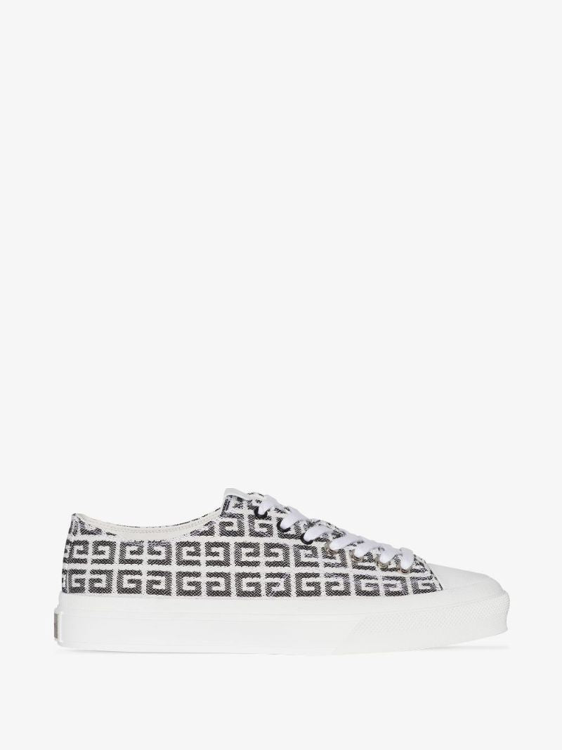 White City 4g Low Top Jacquard Sneakers