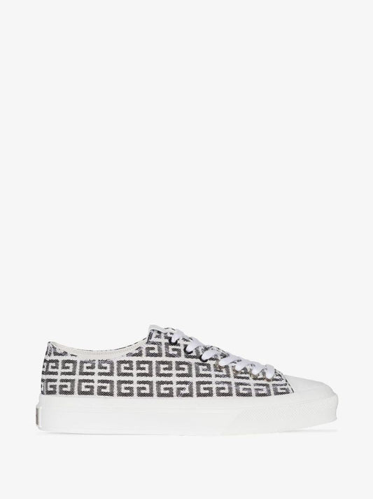 White City 4g Low Top Jacquard Sneakers