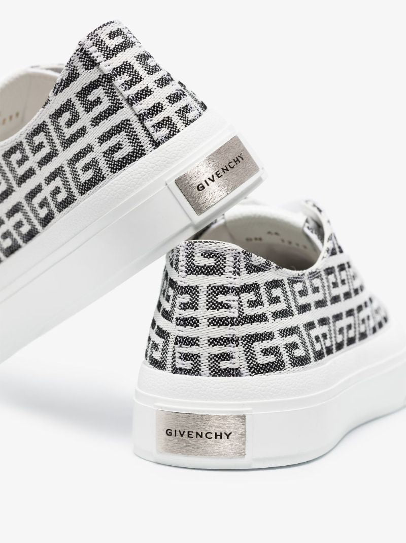 White City 4g Low Top Jacquard Sneakers