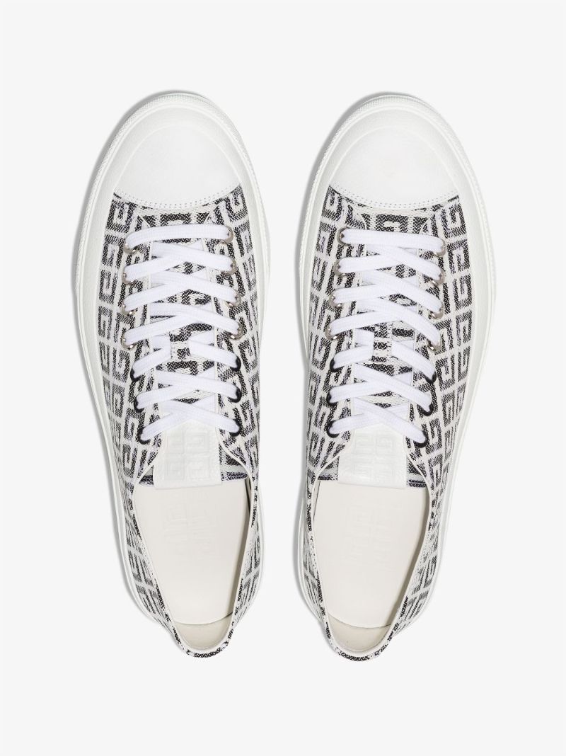 White City 4g Low Top Jacquard Sneakers
