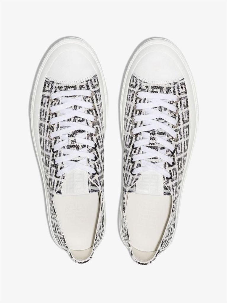 White City 4g Low Top Jacquard Sneakers