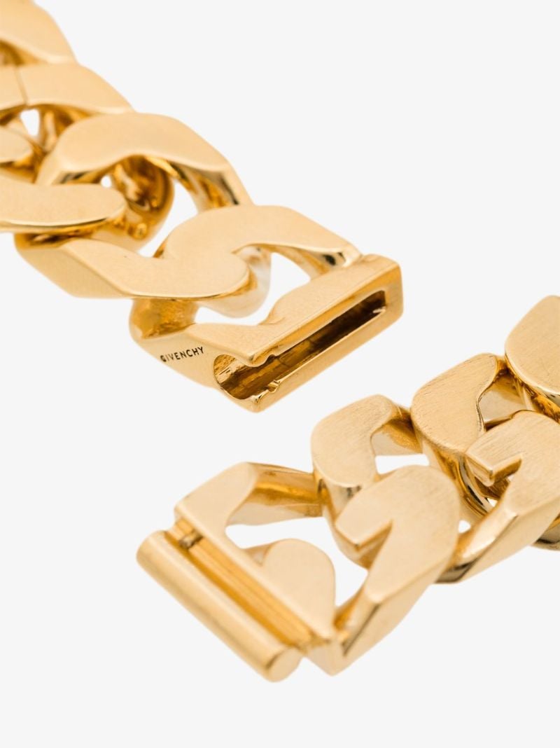 Gold Tone G Chain Lock Bracelet
