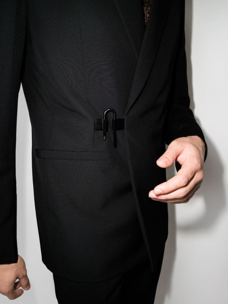 Padlock Detail Wool Blazer