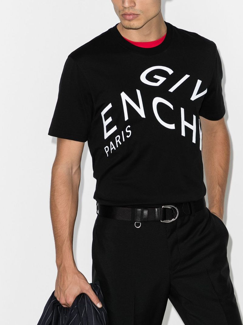 Refracted Logo Cotton T-shirt