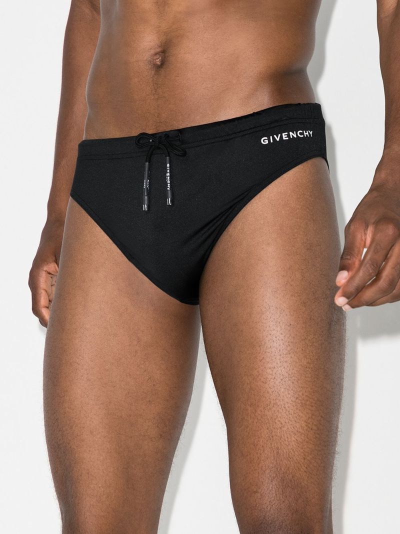 Logo Print Swim Trunks