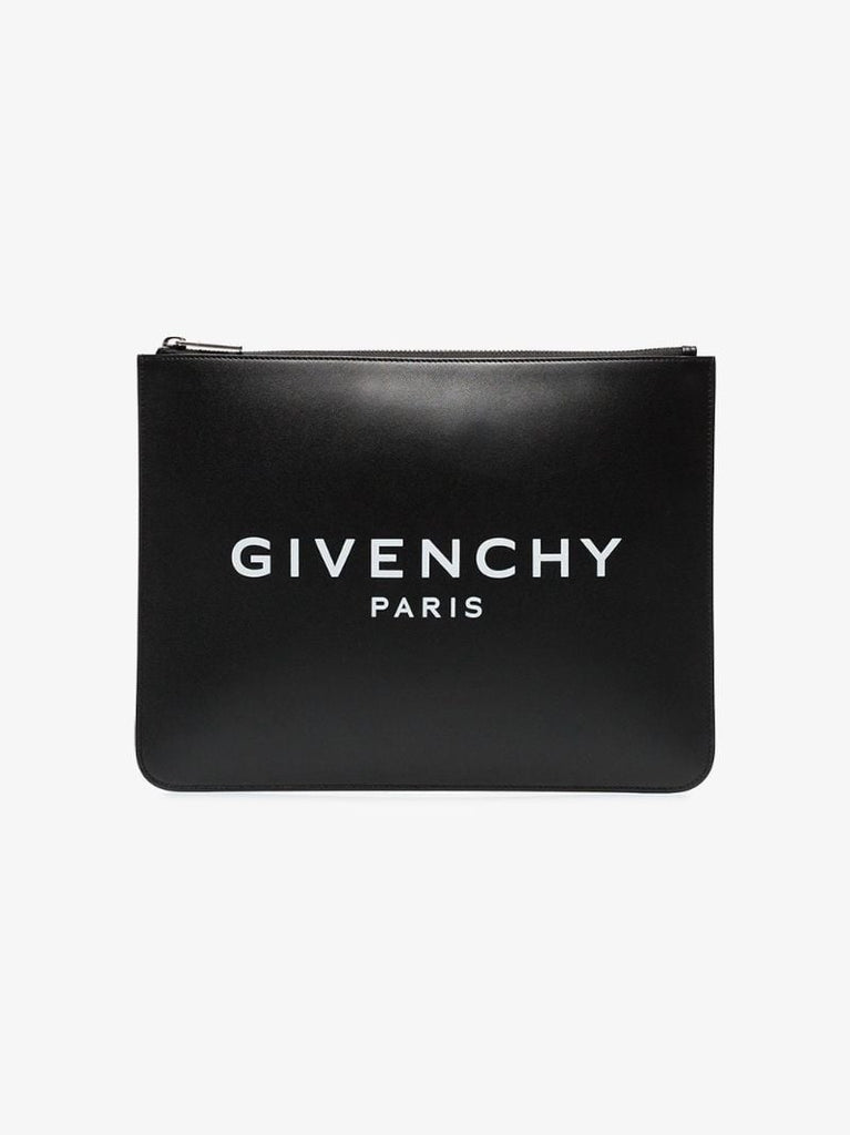 Logo-printed Clutch