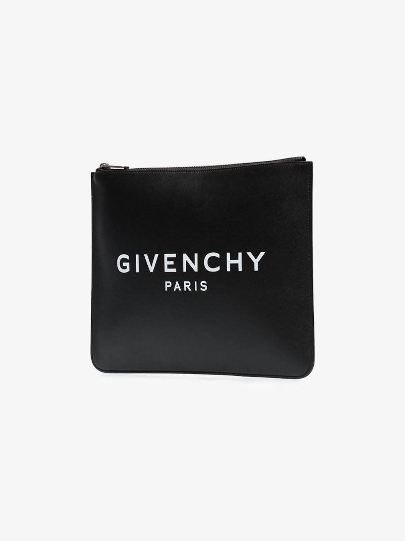 Logo-printed Clutch