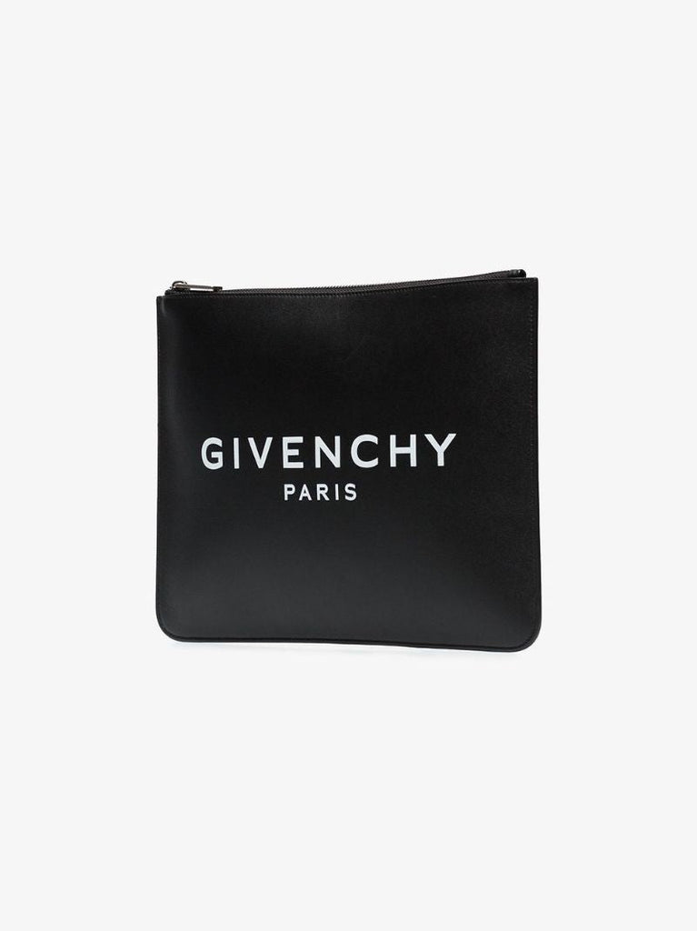 Logo-printed Clutch