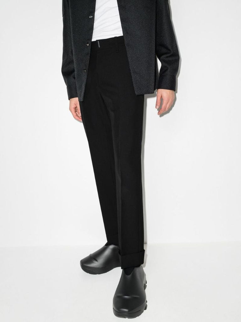 Tapered Wool Trousers
