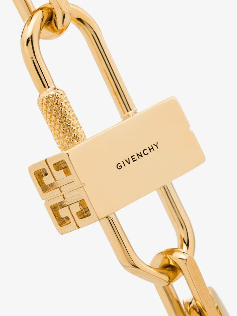 Gold Tone G Lock Chain Necklace