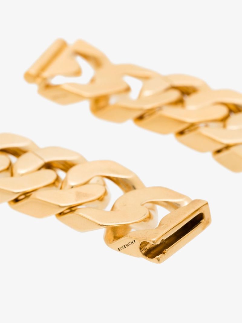 Gold Tone G Lock Chain Necklace