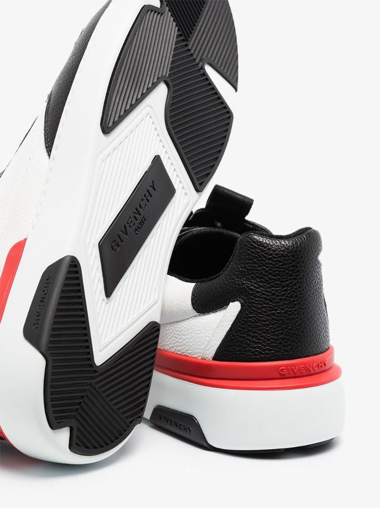 Black and White Wing Low Top Sneakers