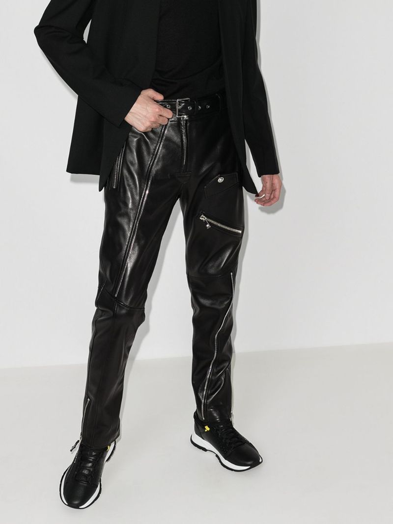 Black Spectre Runner Leather Sneakers