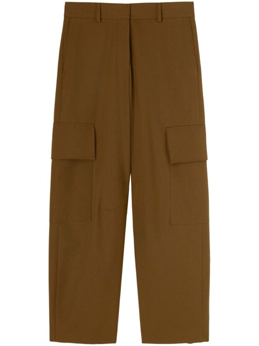 Brown Tapered Cargo Pants