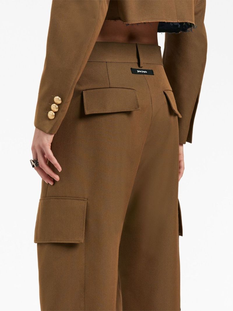 Brown Tapered Cargo Pants