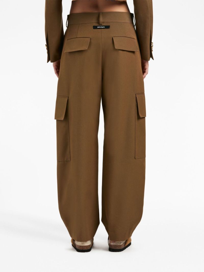 Brown Tapered Cargo Pants
