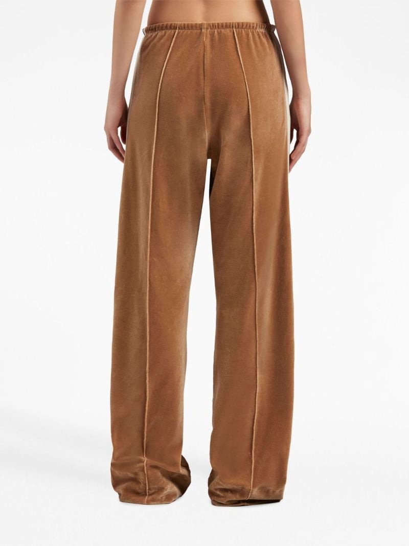 Brown Velvet Track Pants