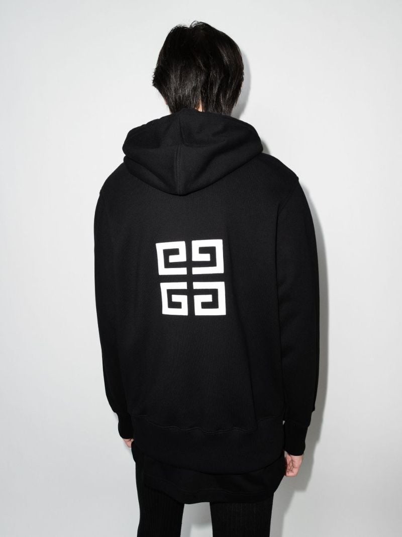 4g Logo Print Cotton Hoodie