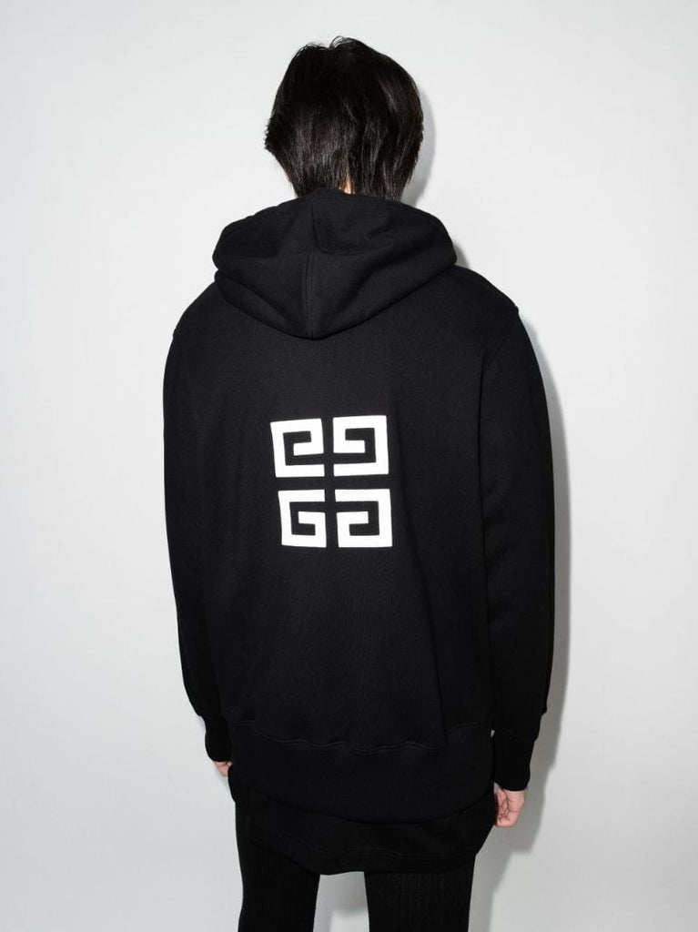 4g Logo Print Cotton Hoodie