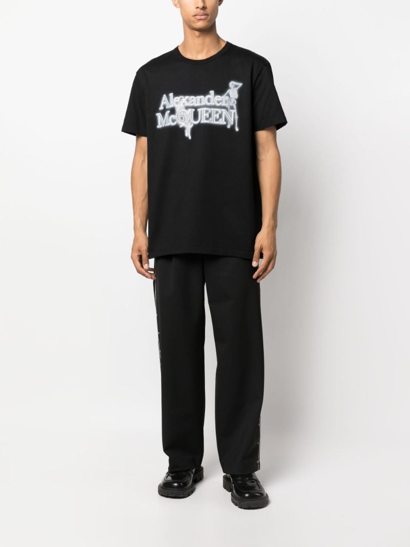 Black Logo Print T-shirt