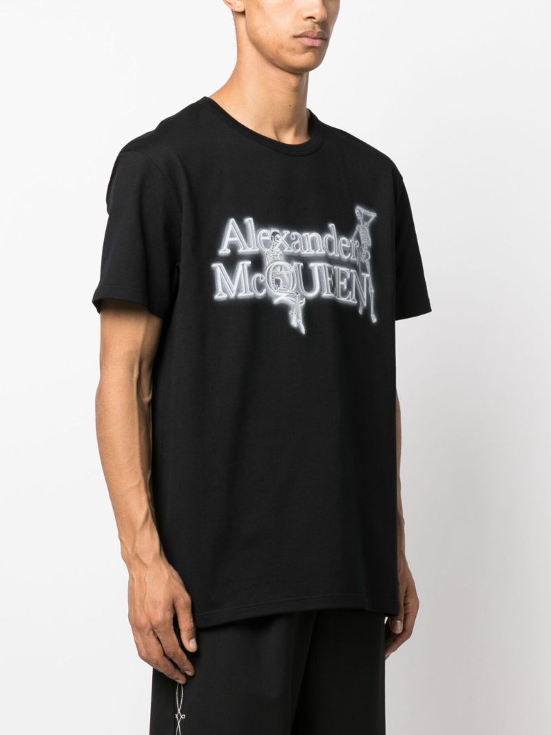 Black Logo Print T-shirt