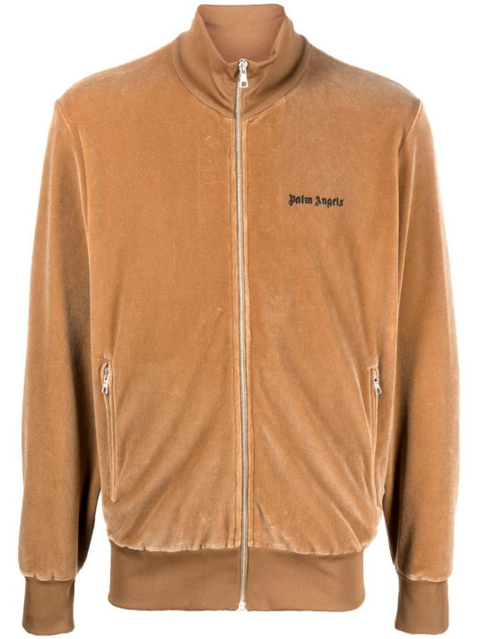 Neutral Logo-embroidered Track Jacket