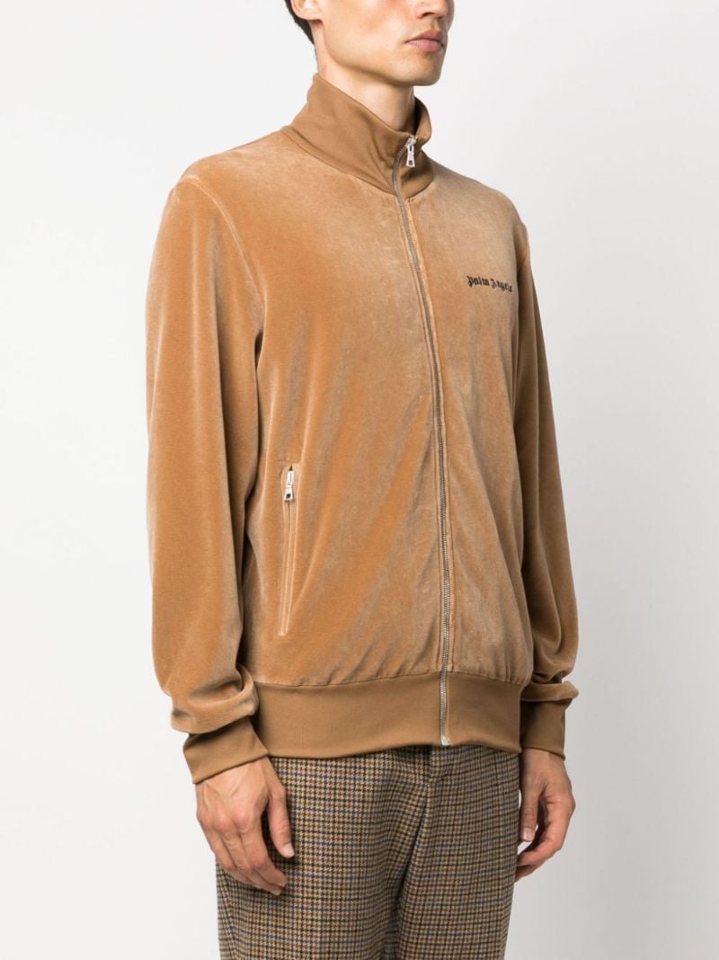 Neutral Logo-embroidered Track Jacket