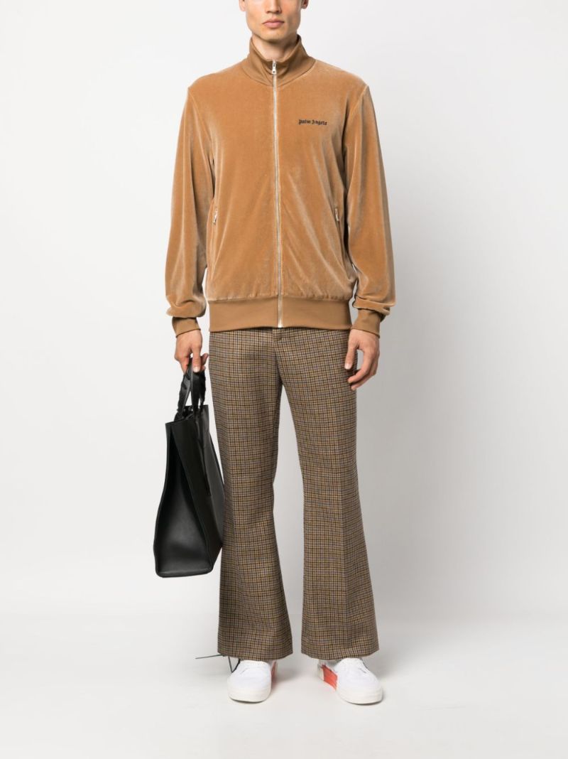 Neutral Logo-embroidered Track Jacket