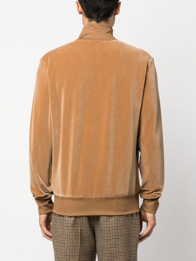 Neutral Logo-embroidered Track Jacket