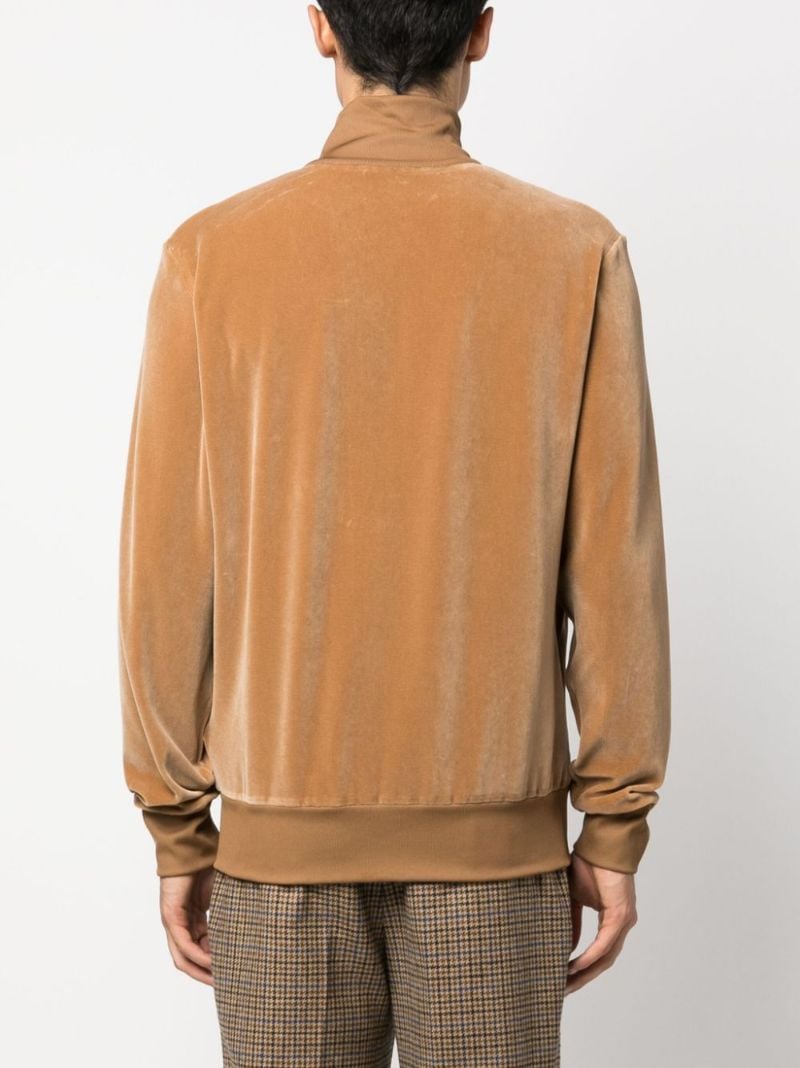 Neutral Logo-embroidered Track Jacket
