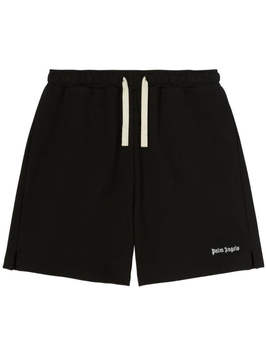 Black Logo-embroidered Cotton Track Shorts