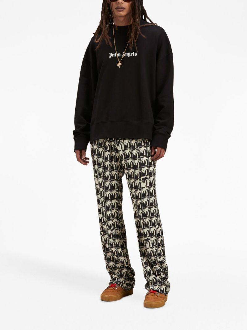 Black Logo-print Organic Cotton Sweatshirt