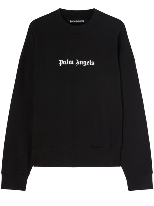 Black Logo-print Organic Cotton Sweatshirt
