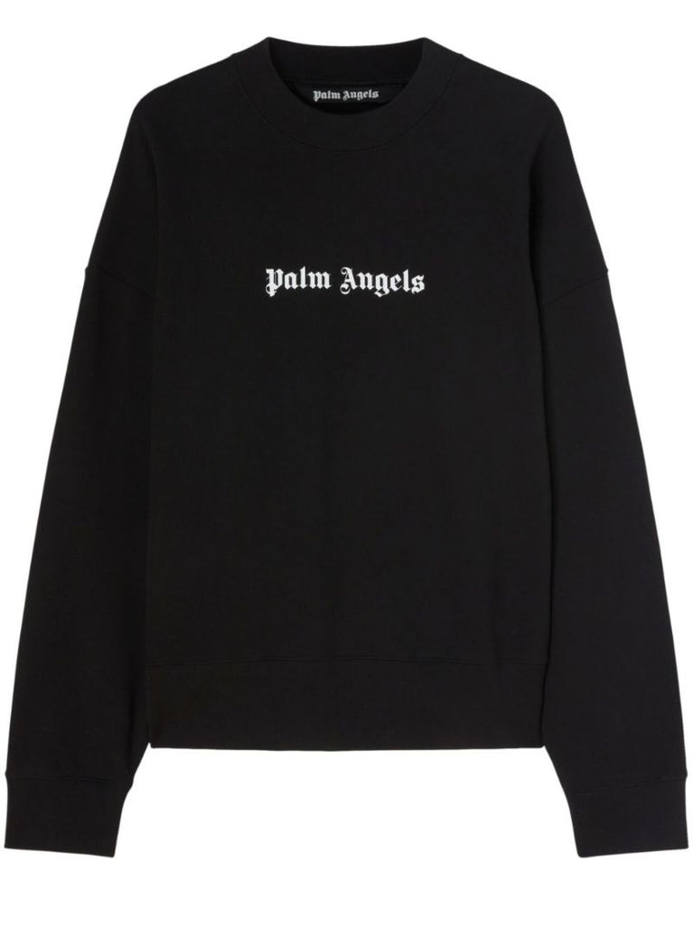 Black Logo-print Organic Cotton Sweatshirt