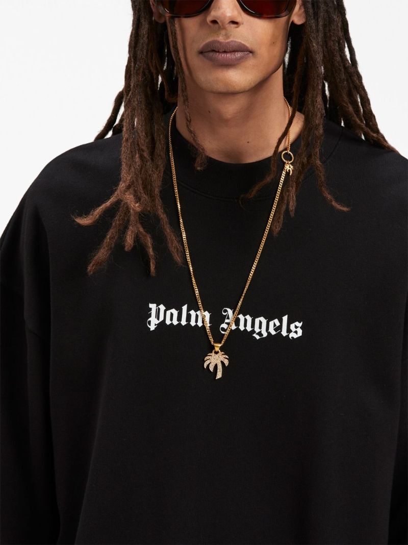 Black Logo-print Organic Cotton Sweatshirt