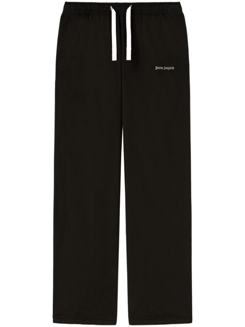 Black Logo-print Cotton Track Pants